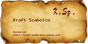 Kraft Szabolcs névjegykártya